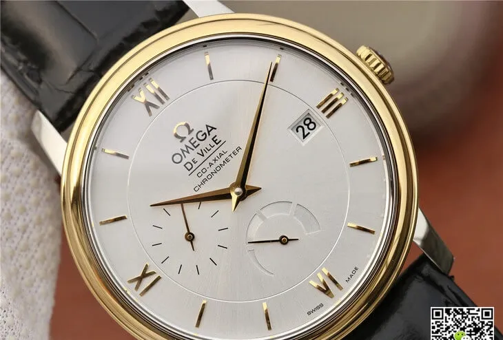 Omega De Ville 424.53.40.21.02.002 ZF Factory 1:1 Best Edition Replica Watch Black Leather Strap
